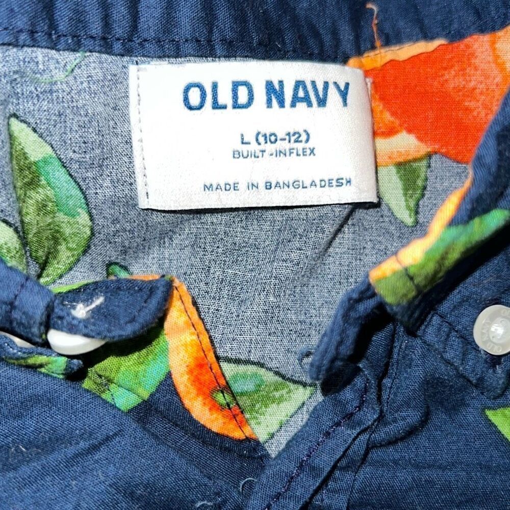 Old Navy Fruit Pring Button Down - Picture 2 of 3